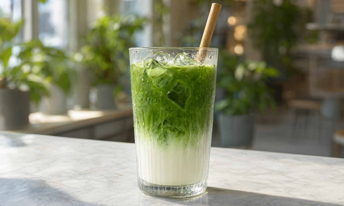 Matcha latte helado